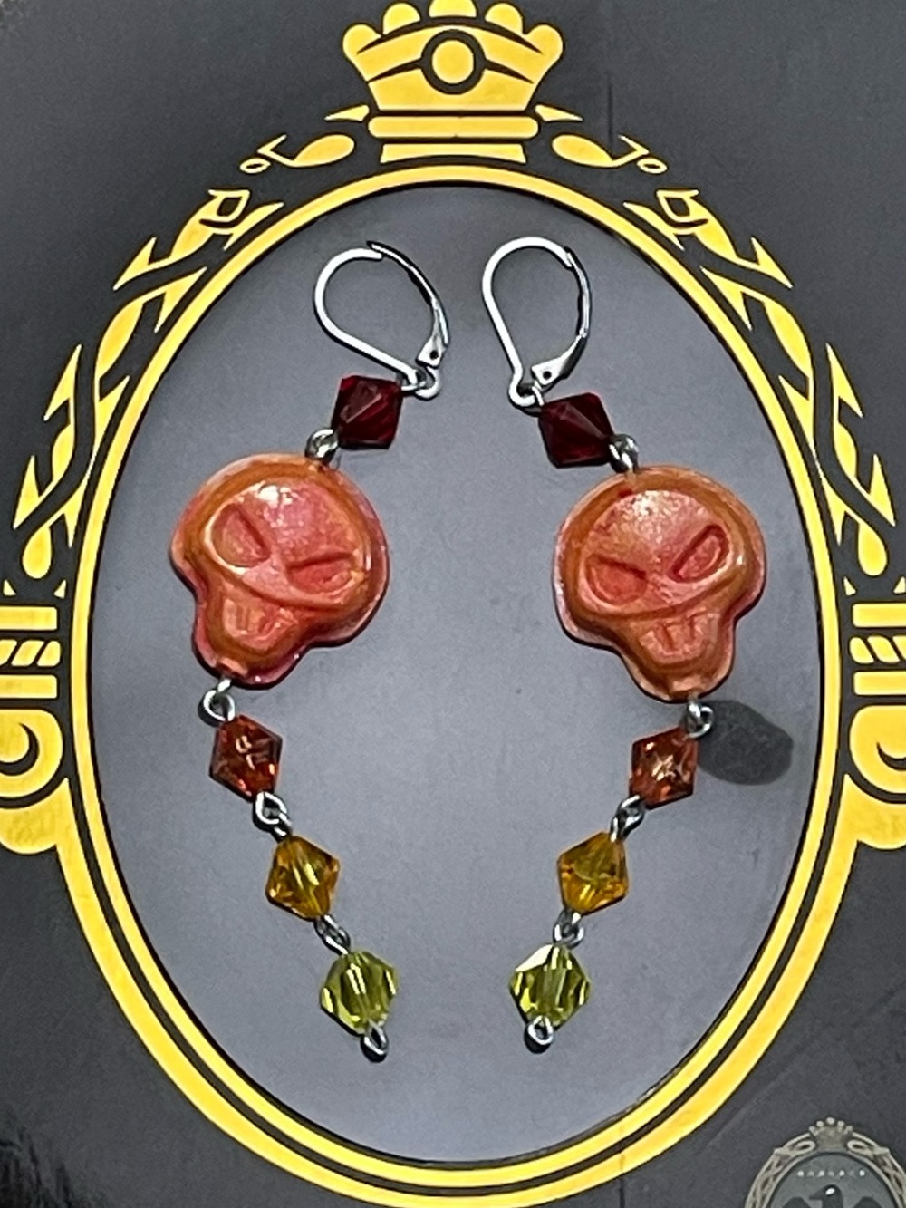 Twisted Wonderland Inspired Groovy Candy Earrings Idia Shroud (Rage)